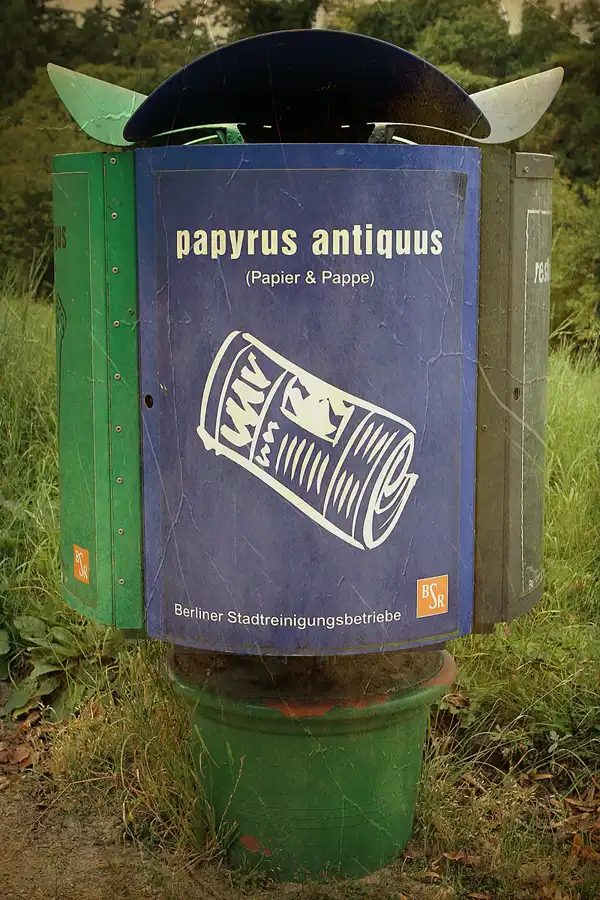 026 | 1900 | bsr – berliner stadtreinigung | papyrus antiquus | © carsten riede fotografie