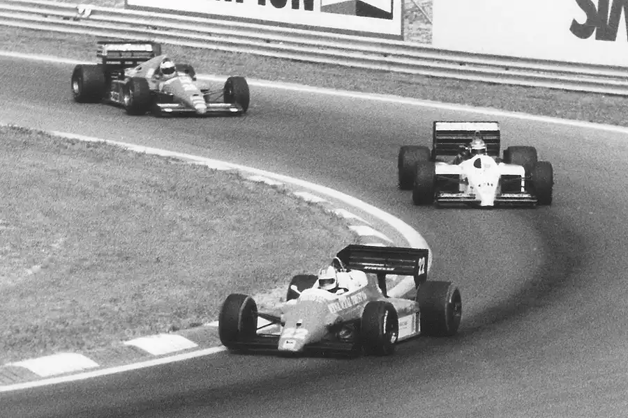 010 | 1986 | Budapest | Osella-Alfa Romeo FA1F | Allen Berg + Tyrrell-Renault 015 | Philippe Streiff + Ferrari F1/86 | Stefan Johansson | © carsten riede fotografie