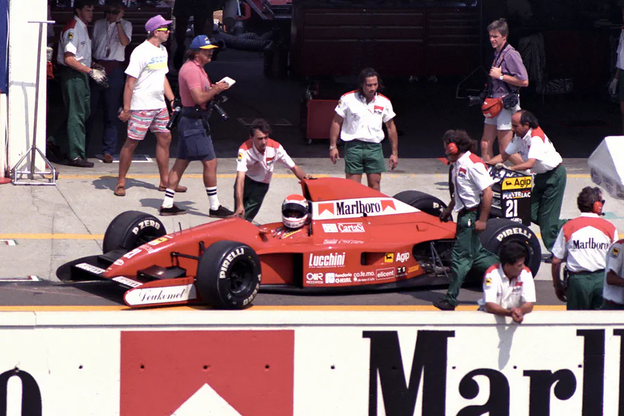 021 | 1991 | Budapest | BMS Dallara-Judd 191 | Emanuele Pirro | © carsten riede fotografie