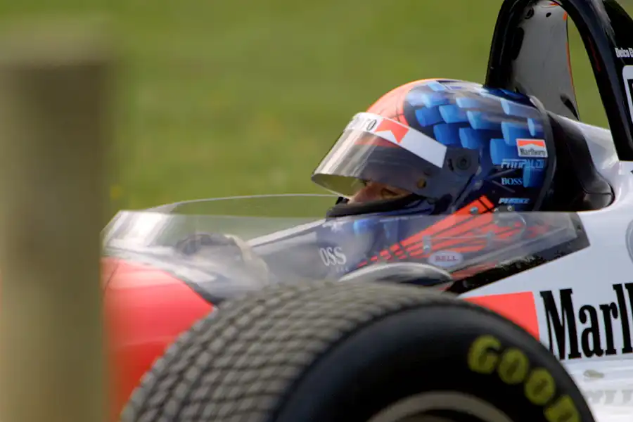 182 | 2004 | Goodwood | Festival Of Speed | Penske-Mercedes Benz PC23 (1994) | Emerson Fittipaldi | © carsten riede fotografie