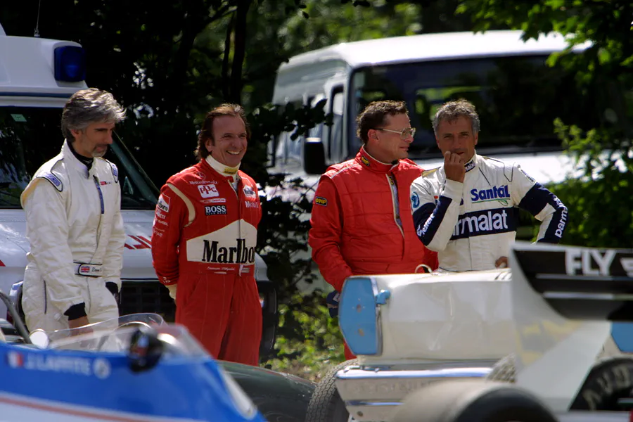 022 | 2004 | Goodwood | Festival Of Speed | Damon Hill + Emerson Fittipaldi + Riccardo Patrese | © carsten riede fotografie