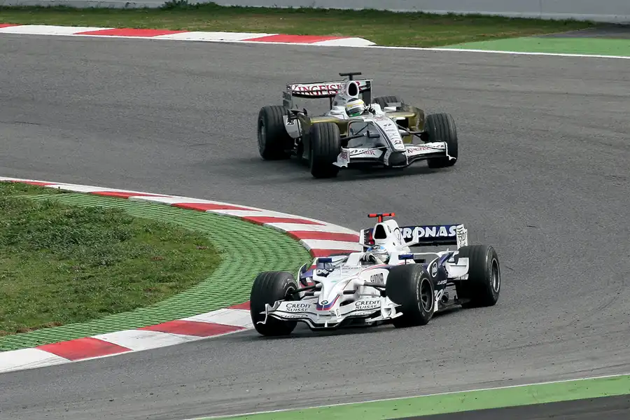 008 | 2008 | Barcelona | BMW Sauber-BMW F1.08 + Force India-Ferrari VJM01 | Nick Heidfeld + Giancarlo Fisichella | © carsten riede fotografie