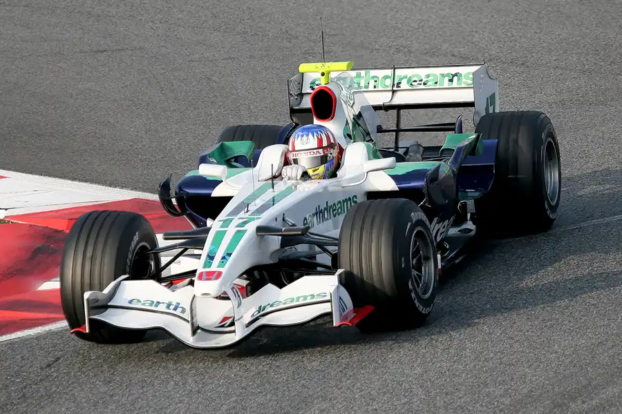 101 | 2008 | Barcelona | Honda RA108 | Alexander Wurz | © carsten riede fotografie