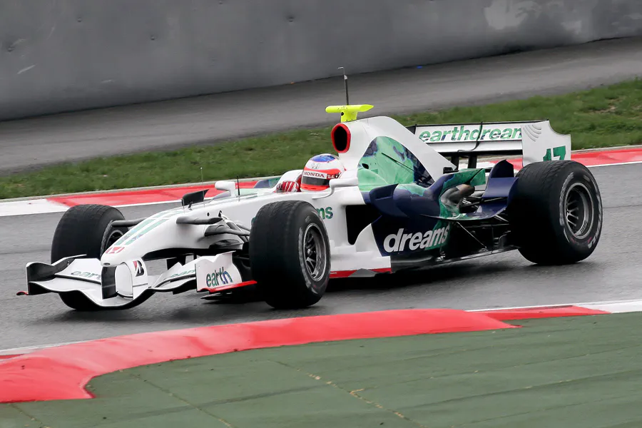 077 | 2008 | Barcelona | Honda RA108 | Rubens Barrichello | © carsten riede fotografie