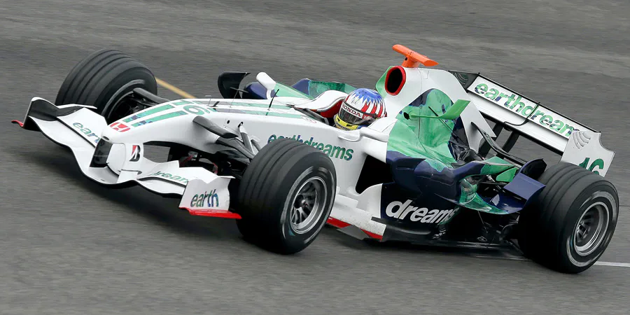 100 | 2008 | Barcelona | Honda RA108 | Alexander Wurz | © carsten riede fotografie