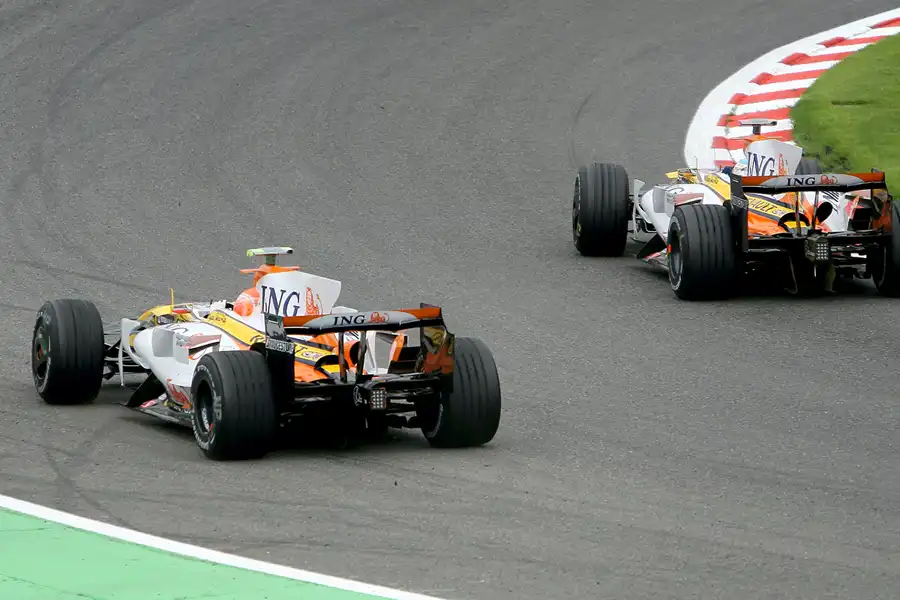 135 | 2008 | Spa-Francorchamps | Renault R28 | Nelson Piquet Jr. + Fernando Alonso | © carsten riede fotografie