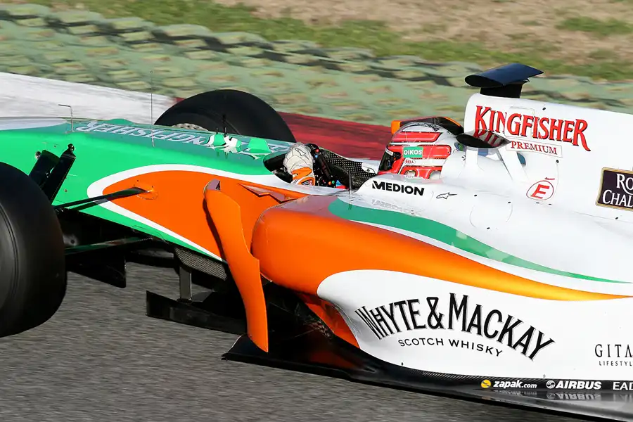 043 | 2010 | Barcelona | Force India-Mercedes Benz VJM03 | Vitantonio Liuzzi | © carsten riede fotografie