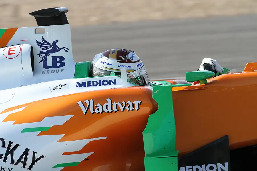030 | 2011 | Jerez De La Frontera | Force India-Mercedes Benz VJM04 | Adrian Sutil | © carsten riede fotografie