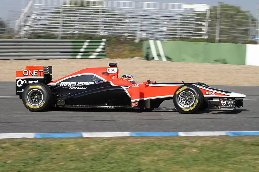 054 | 2011 | Jerez De La Frontera | Marussia Virgin-Cosworth MVR-02 | Jerome D`Ambrosio | © carsten riede fotografie