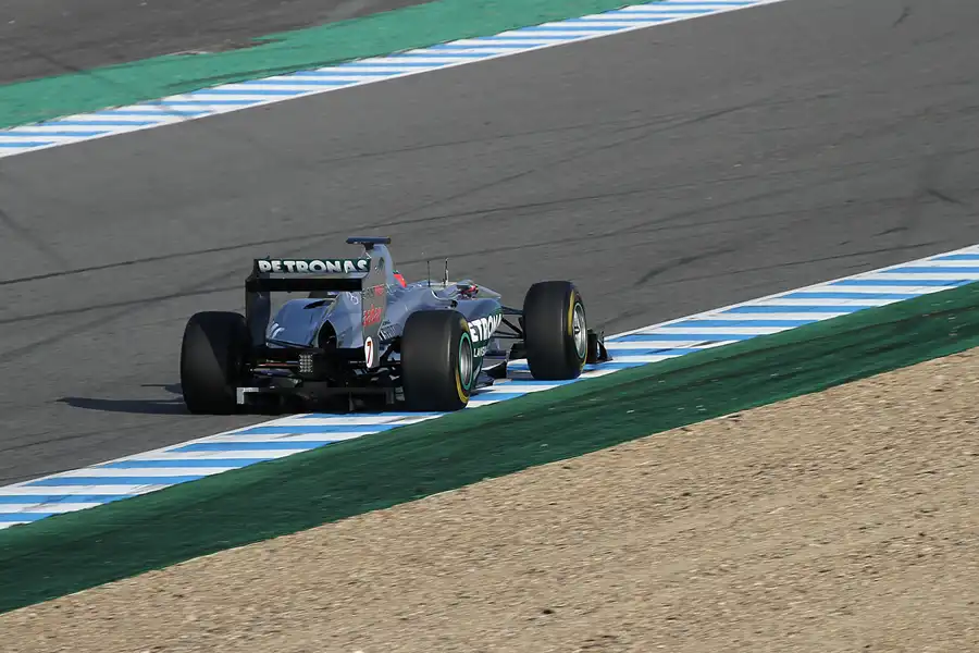 100 | 2011 | Jerez De La Frontera | Mercedes Benz W02 | Michael Schumacher | © carsten riede fotografie