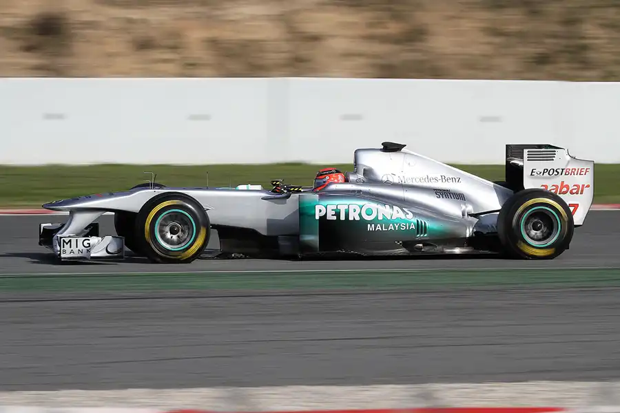 166 | 2011 | Barcelona | Mercedes Benz W02 | Michael Schumacher | © carsten riede fotografie