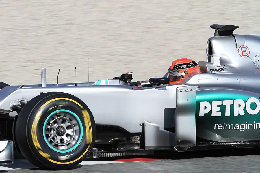 080 | 2012 | Barcelona | Mercedes Benz W03 | Michael Schumacher | © carsten riede fotografie