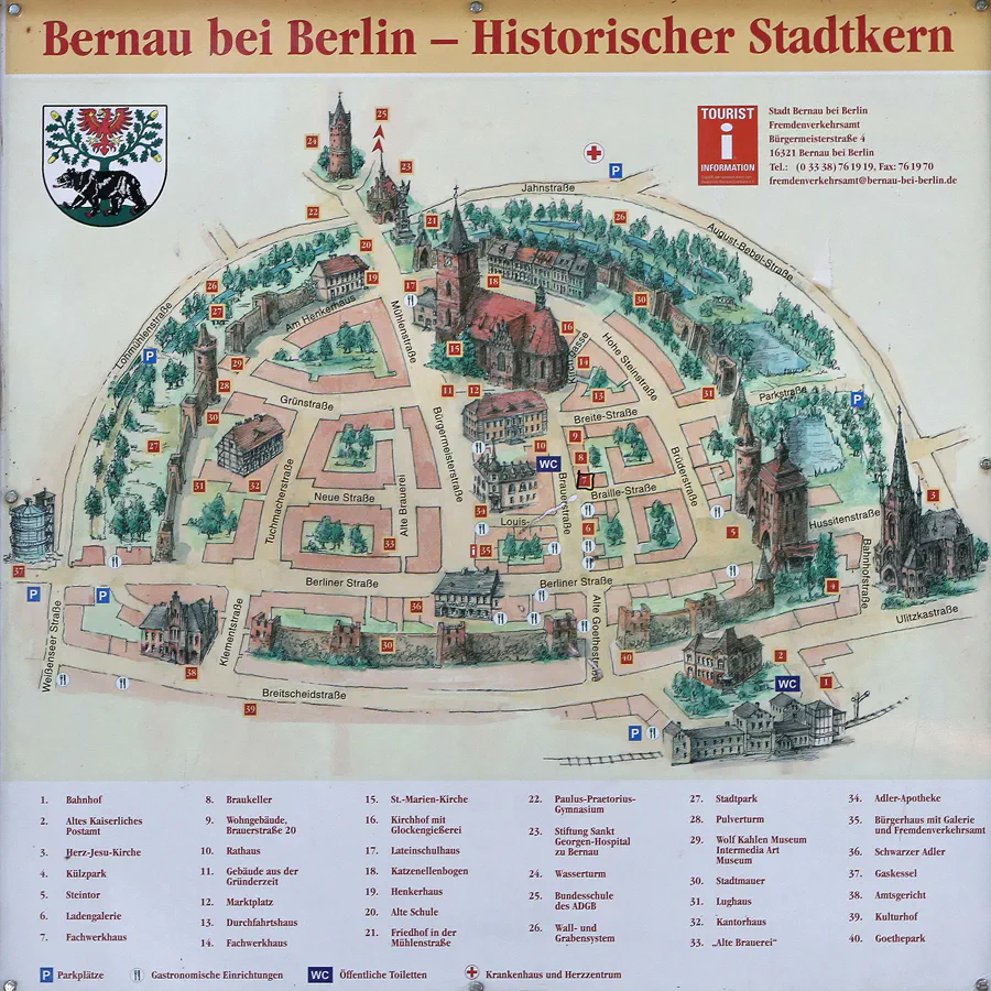 001 | 2012 | Bernau bei Berlin | Plan Historischer Stadtkern | © carsten riede fotografie