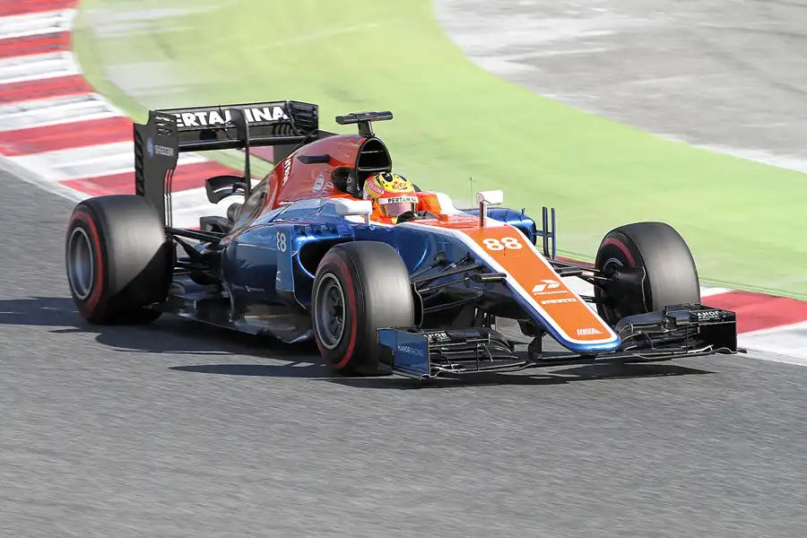 100 | 2016 | Barcelona | Manor-Mercedes-Benz MRT05 | Rio Haryanto | © carsten riede fotografie