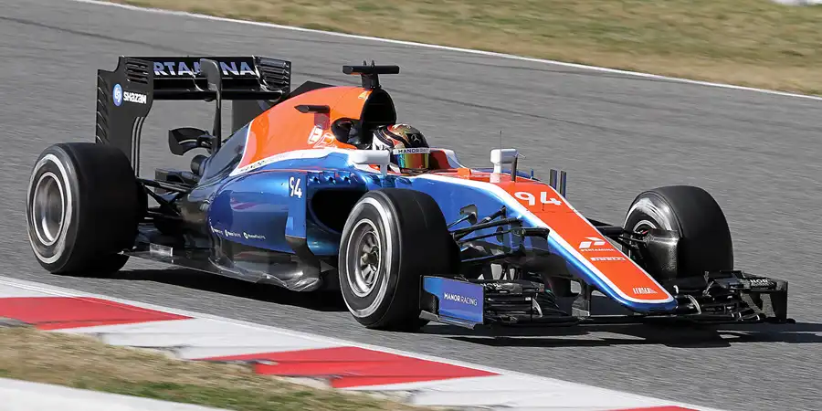 108 | 2016 | Barcelona | Manor-Mercedes-Benz MRT05 | Pascal Wehrlein | © carsten riede fotografie