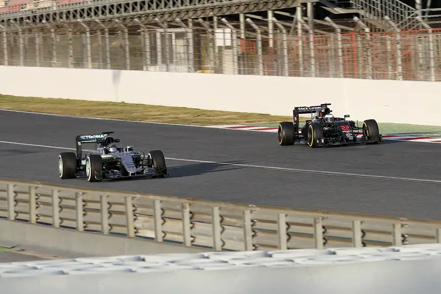 198 | 2016 | Barcelona | Mercedes F1 W07 Hybrid | Nico Rosberg + McLaren-Honda MP4-31 | Jenson Button | © carsten riede fotografie