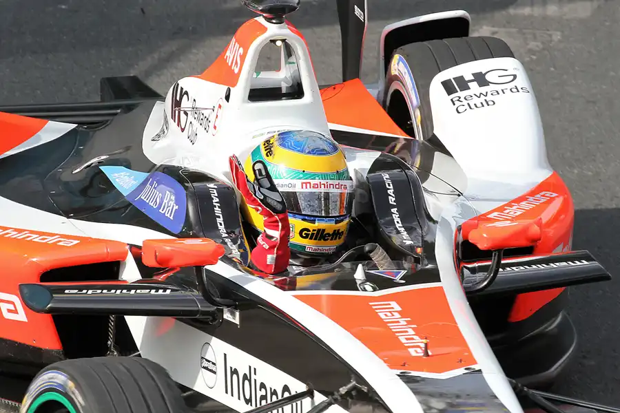 160 | 2016 | Berlin | Formula e Race - Mahindra M2ELECTRO | Team Mahindra Racing | Bruno Senna | © carsten riede fotografie