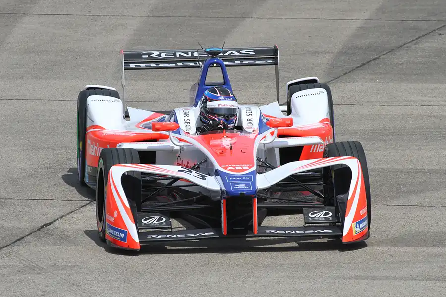 050 | 2018 | Berlin | Mahindra M4ELECTRO | Mahindra Racing | Nick Heidfeld | © carsten riede fotografie