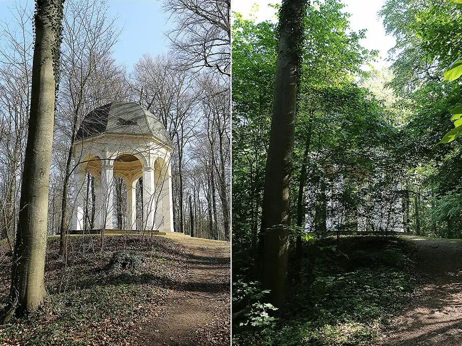 059 | 2019 | Boitzenburg | Apollotempel – 30.03.2019 vs. 29.05.2019 | © carsten riede fotografie