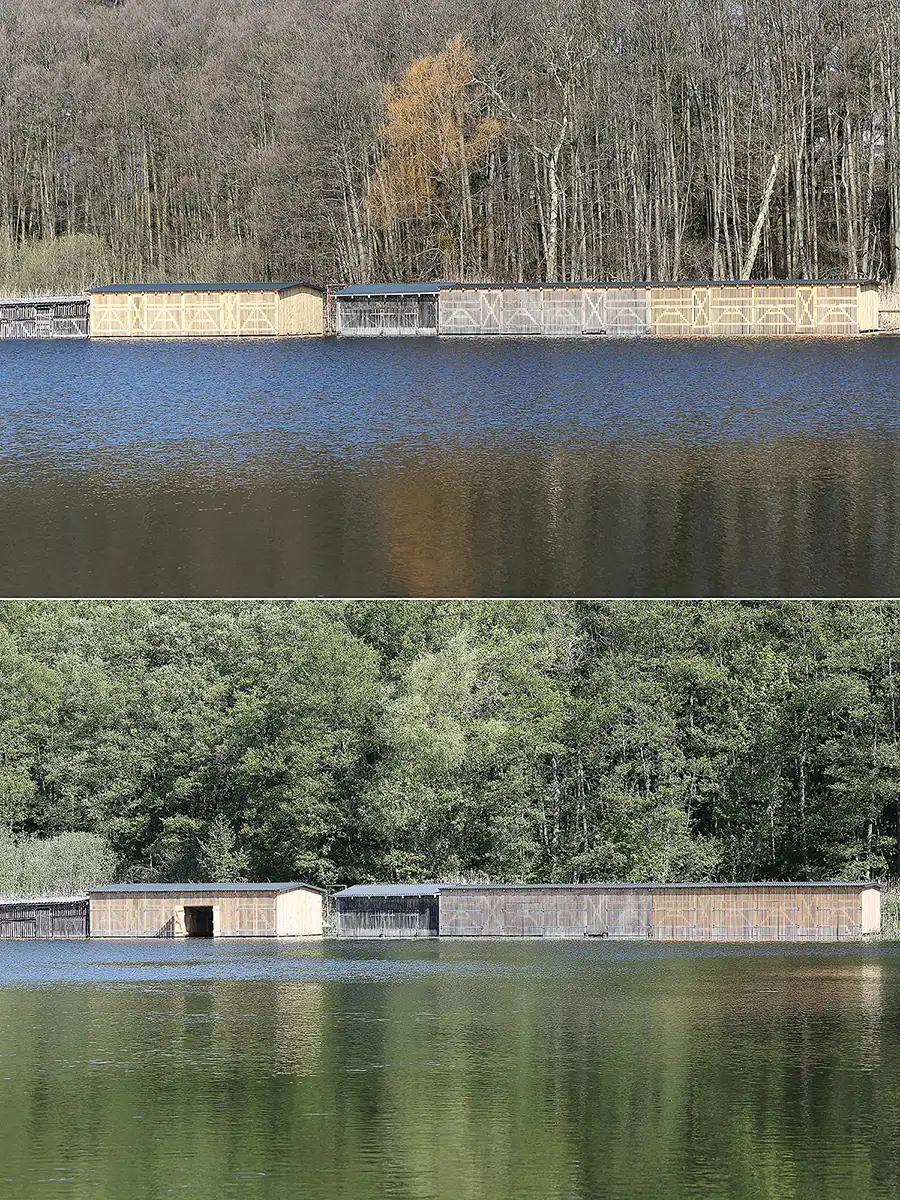 061 | 2019 | Boitzenburg | Küchenteich – 30.03.2019 vs. 29.05.2019 | © carsten riede fotografie