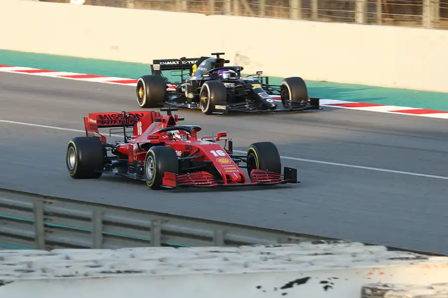 292 | 2020 | Barcelona | Ferrari SF1000 | Charles Leclerc + Renault R.S.20 | Daniel Ricciardo | © carsten riede fotografie