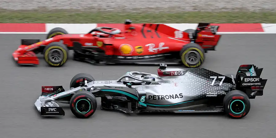 213 | 2020 | Barcelona | Mercedes-AMG F1 W11 EQ Performance | Valtteri Bottas + Ferrari SF1000 | Charles Leclerc | © carsten riede fotografie