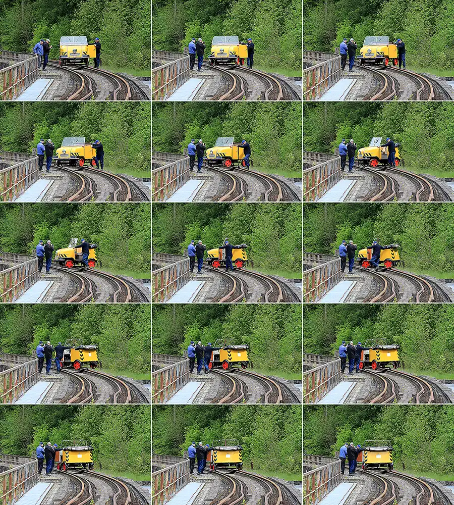 032 | 2023 | Wechselburg OT Göhren | DR-Gleiskraftrad GKR Typ 1 – Schienentrabi | © carsten riede fotografie