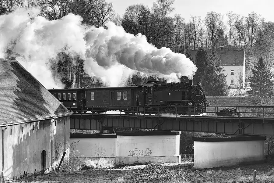 187 | 2025 | Olbersdorf | Zittauer Schmalspurbahn – Brücke Olbersdorf | © carsten riede fotografie